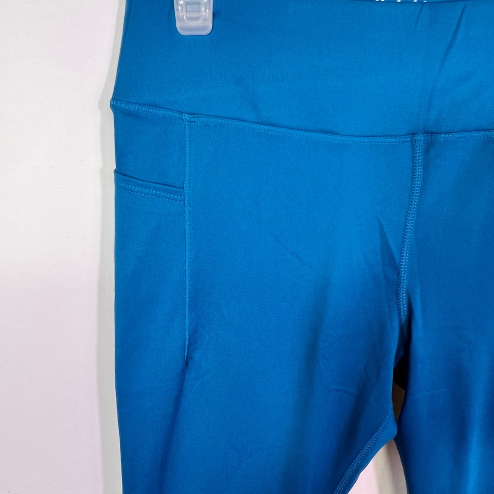 Member's Mark Girls Active Leggings XL 14/16 Turquoise Pockets SG3406-B NEW - Picture 3 of 7